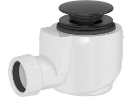 Polysan Vanová výpust DN40, click-clack, černá mat 71714B