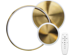 Stropní LED svítidlo ECLIPSE - 60W - zlaté + ovladač