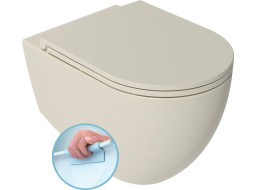 Isvea INFINITY závěsná WC mísa, Rimless, 36, 5x53cm, ivory 10NF02005-2K