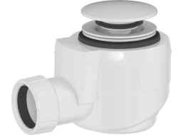 Polysan Vanová výpust DN40, click-clack, bílá mat 71714W