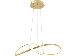 Stropní LED svítidlo RING 32W - zlaté - 55x55 cm