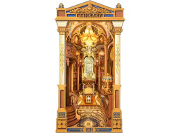 RoboTime 3D skládačka Zarážka na knihy Miniatura domečku Knihovna divů