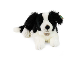 Rappa Plyšový pes border kolie ležící 45 cm ECO-FRIENDLY