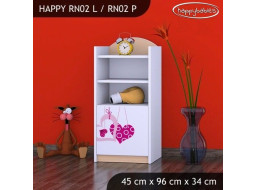 Dětský úložný regál FALL IN LOVE - TYP 2 - NÍZKÝ