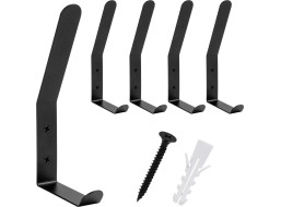 Sada kovových háčků FLORO 5 ks - černá