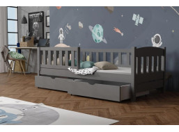 Dětská postel z masivu borovice BEN se šuplíky - 200x90 cm