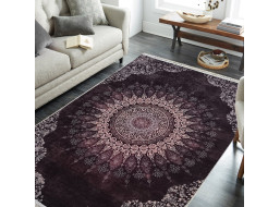 Kusový koberec HONOR New - Mandala - tmavě červený/růžový