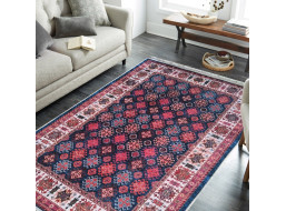 Kusový koberec HONOR New - Pattern - tmavě modrý/červený