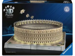 RAVENSBURGER Svítící 3D puzzle Iconics: Koloseum (Noční edice) 216 dílků