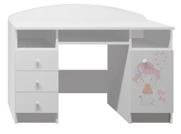 Psací stůl NICE DAY - TYP B, bílý