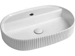 Isvea SINTESI keramické umyvadlo na desku, 60x40cm, bílá 10SI65060