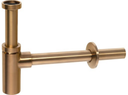 Sapho Umyvadlový sifon 5/4", odpad 32mm, kulatý, měď mat SI521