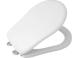 Kerasan RETRO WC sedátko Soft Close, bílá/chrom 108801N