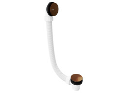 Polysan Vanová souprava bez napouštění, click-clack, délka 1200mm, zátka 72mm, měď mat 71858.70