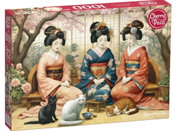 CHERRY PAZZI Puzzle Jarní čaj 1000 dílků