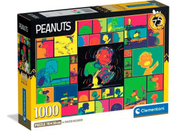 CLEMENTONI Puzzle Peanuts: Barevná koláž 1000 dílků