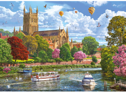 GIBSONS Puzzle Pohled na Worcester 1000 dílků