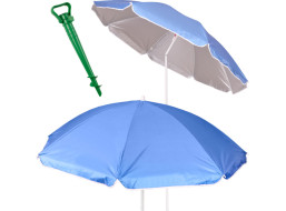 Plážový nastavitelný slunečník 150 cm - modrý