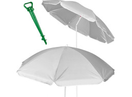 Plážový nastavitelný slunečník 150 cm - šedý