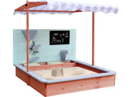 Dřevěné pískoviště LULILO Sablo s otočnou střechou