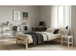 Dětská postel z masivu borovice ALEXANDR - 200x90 cm - bez povrchových úprav