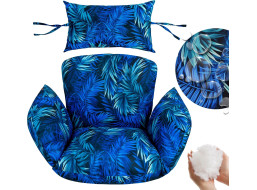 Sedací polštář PRIMA do závěsného houpacího křesla - Blue Passion