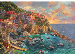 CLEMENTONI Puzzle Malovaná Manarola 2000 dílků