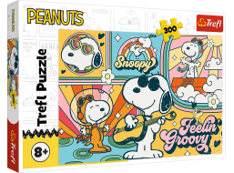 TREFL Puzzle Zábavný svět Peanuts 300 dílků
