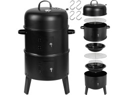 Gril na dřevěné uhlí s udírnou FUMARO