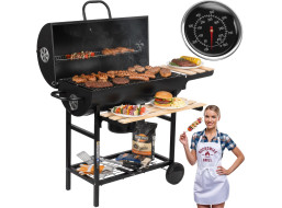 Zahradní gril na dřevěné uhlí BAREL WOOD se 2 rošty