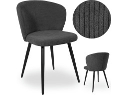 Jídelní křeslo KROSBY - antracitové