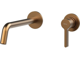 Sapho ICONIC podomítková dvouprvková umyvadlová baterie, měď mat AF008PG