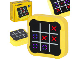 Herní konzole 4v1 Piškvorky - žlutá