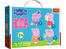 TREFL Baby puzzle Prasátko Peppa 4v1 (3,4,5,6 dílků)