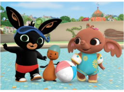 DINO Puzzle Bing u bazénu 24 dílků