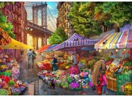 BLUEBIRD Puzzle Květinový trh v Brooklynu 500 dílků