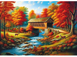 ART PUZZLE Puzzle Most lemovaný stromy 500 dílků