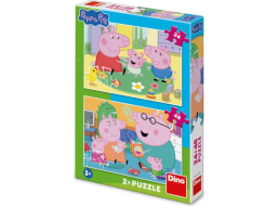 DINO Puzzle Prasátko Peppa: Domov 24+48 dílků