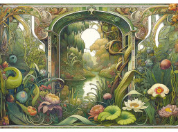 INTERDRUK Puzzle Secret Garden: Zapomenutá zahrada 500 dílků