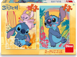 DINO Puzzle Zamilovaný Stitch 24+48 dílků