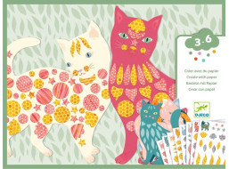 DJECO Tvoření z papíru Kočky