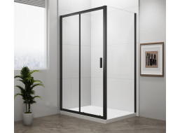 Polysan EASY BLACK obdélníkový sprchový kout 1000x800mm, čiré sklo L/P varianta EL1015B-02