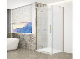 Gelco TRINITY GOLD MATT čtvercový sprchový kout 1000x1000mm, matné sklo, levé GT5610-10ML-G