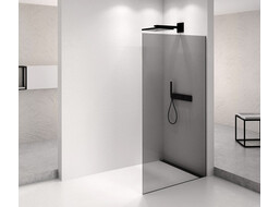 Polysan ARCHITEX BLACK MATT sprchová zástěna 1162mm, kouřové sklo AXB120SC