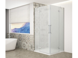 Gelco TRINITY CHROME obdélníkový sprchový kout 1100x800mm, rohový vstup, matné sklo GT2280-11M-CH