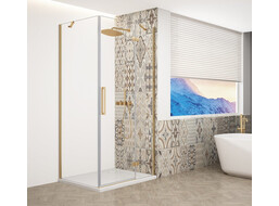 Gelco TRINITY GOLD MATT obdélníkový sprchový kout 1200x800mm, čiré sklo, pravé GT5680-12CR-G