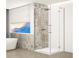 Gelco TRINITY CHROME obdélníkový sprchový kout 1100x900mm, rohový vstup, čiré sklo GT2290-11C-CH