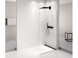 Polysan ARCHITEX BLACK MATT sprchová zástěna 662mm, čiré sklo AXB70CL