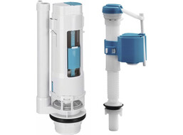 Bruckner Splachovací souprava s DUAL tlačítkem 49mm, spodní napouštění 1/2", chrom 301.425.0