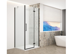 Gelco TRINITY BLACK obdélníkový sprchový kout 900x800mm, matné sklo, pravé GT5680-90MR-B